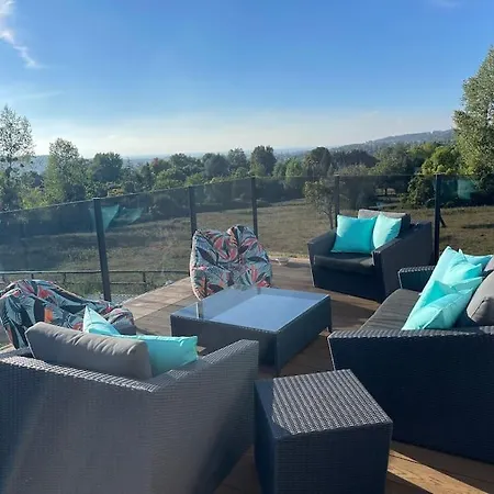 Vila Villa Avec Piscine, Vue Mer Et Campagne. Bonneville-sur-Touques